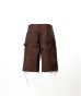 画像2: KAMIYA (BORO Duck Painter Bermuda Pants) BROWN (2)