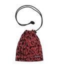 WACKO MARIA (LEOPARD SHOULDER POUCH) RED
