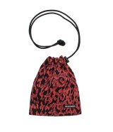 WACKO MARIA (LEOPARD SHOULDER POUCH) RED