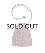 WACKO MARIA (LEOPARD SHOULDER POUCH) RED