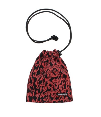 画像1: WACKO MARIA (LEOPARD SHOULDER POUCH) RED