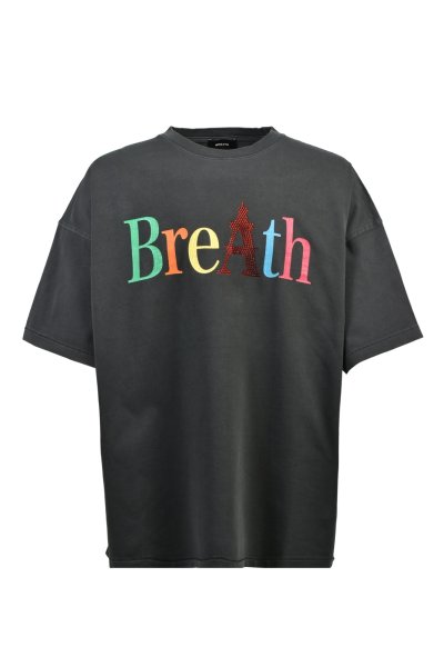 画像1: BREATH (RAINBOW LOGO TEE) BLACK