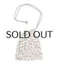 WACKO MARIA (LEOPARD SHOULDER POUCH) BEIGE