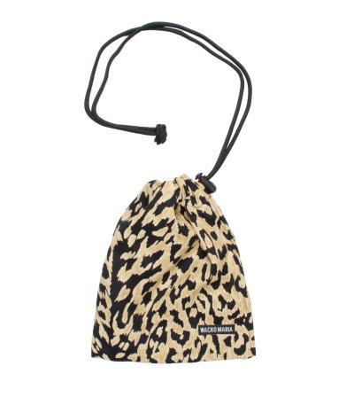 画像1: WACKO MARIA (LEOPARD SHOULDER POUCH) BEIGE
