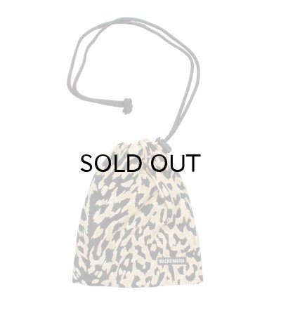 画像1: WACKO MARIA (LEOPARD SHOULDER POUCH) BEIGE