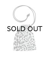WACKO MARIA (LEOPARD SHOULDER POUCH) IVORY
