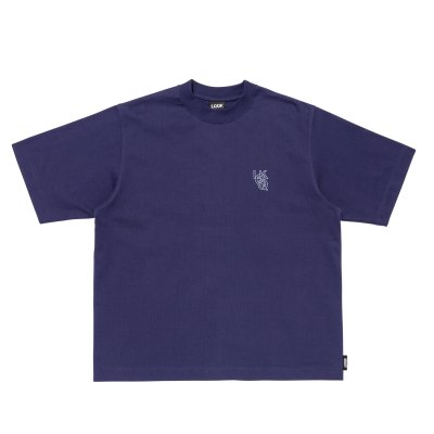 画像1: LQQK STUDIO (Q RING HEAVY WEIGHT TEE) NAVY
