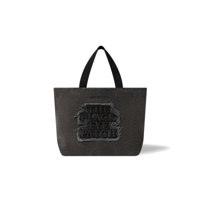画像1: BLACK EYE PATCH (OG LABEL APPLIQUE MEDIUM TOTE) BLACK
