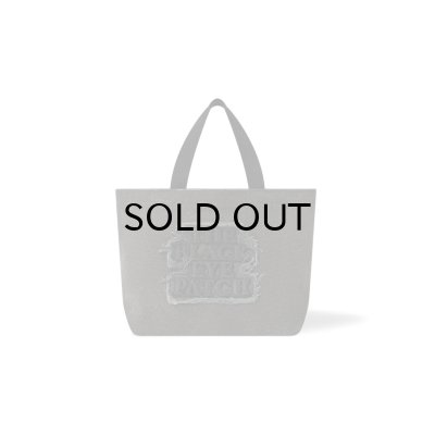 画像1: BLACK EYE PATCH (OG LABEL APPLIQUE MEDIUM TOTE) BLACK