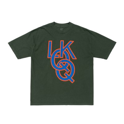 画像1: LQQK STUDIO (Q RINGS TEE) F.GREEN