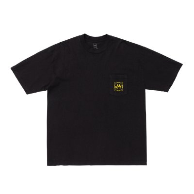 画像2: LQQK STUDIO (LQQK SMILY LOGO POCKET TEE) BLACK