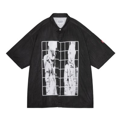 画像1: C.E (MD GUY SHORT SLEEVE SHIRT) BLACK