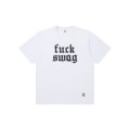 BLACK EYE PATCH (FUCK SWAG TEE) WHITE