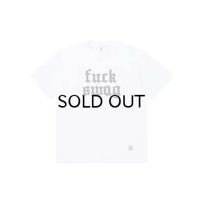 画像1: BLACK EYE PATCH (FUCK SWAG TEE) WHITE