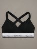 画像1: Calvin Klein (Icon Cotton Modal リフトブラレット) BLACK (1)
