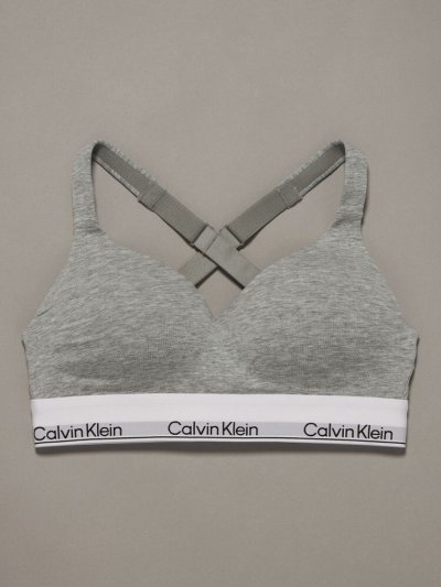 画像1: Calvin Klein (Icon Cotton Modal リフトブラレット) GRAY