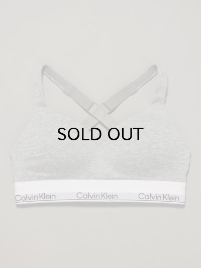 画像1: Calvin Klein (Icon Cotton Modal リフトブラレット) GRAY