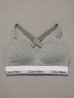 画像1: Calvin Klein (Icon Cotton Modal リフトブラレット) GRAY (1)