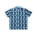 BLACK EYE PATCH (JIRO KONAMI CROW OPEN COLLARED S/S SHIRT) MULTI