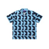 BLACK EYE PATCH (JIRO KONAMI CROW OPEN COLLARED S/S SHIRT) MULTI