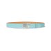画像1: BLACK EYE PATCH (CROCODILE LETTERS BELT) TURQUOISE (1)