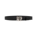 BLACK EYE PATCH (CROCODILE LETTERS BELT) BLACK