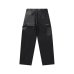 画像2: BLACK EYE PATCH (FAUX LEATHER EXTRA BAGGY DOUBLE KNEE PANTS) BLACK (2)