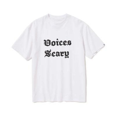 画像1: HOMBRE NINO (S/S PRINT TEE VOICES SCARY) WHITE