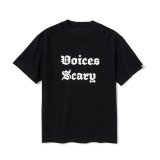 HOMBRE NINO (S/S PRINT TEE VOICES SCARY) BLACK