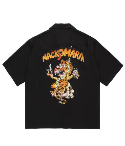 画像1: WACKO MARIA (TIM LEHI / HAWAIIAN SHIRT S/S TYPE-1) BLACK
