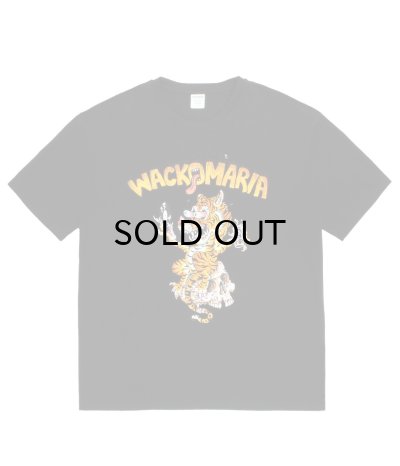 画像1: WACKO MARIA (TIM LEHI / WASHED HEAVY WEIGHT CREW NECK T-SHIRT) BLACK