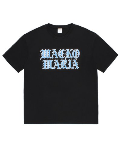 画像1: WACKO MARIA (WASHED HEAVY WEIGHT CREW NECK T-SHIRT TYPE-12) BLACK