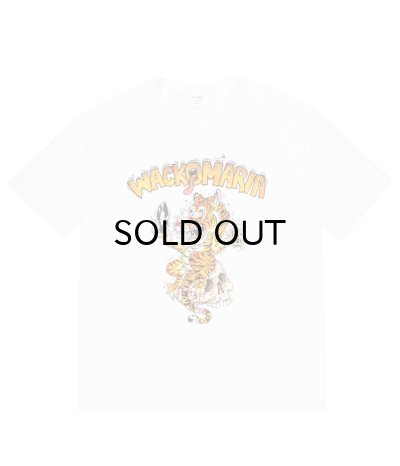画像1: WACKO MARIA (TIM LEHI / WASHED HEAVY WEIGHT CREW NECK T-SHIRT) WHITE