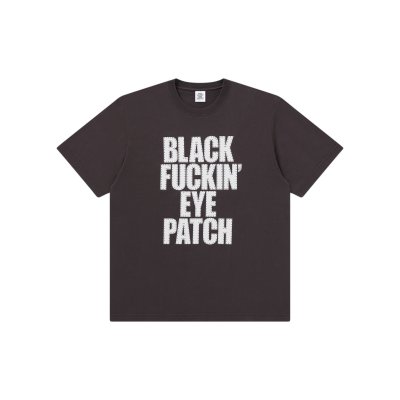 画像1: BLACK EYE PATCH (RHINESTONE BFEP TEE) WASHED BLACK