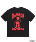 WACKO MARIA (DEATH ROW RECORDS / WASHED HEAVY WEIGHT CREW NECK T-SHIRT) BLACK