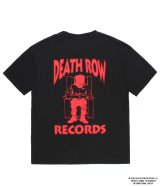 WACKO MARIA (DEATH ROW RECORDS / WASHED HEAVY WEIGHT CREW NECK T-SHIRT) BLACK