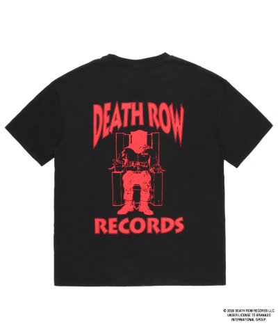 画像1: WACKO MARIA (DEATH ROW RECORDS / WASHED HEAVY WEIGHT CREW NECK T-SHIRT) BLACK