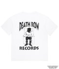 WACKO MARIA (DEATH ROW RECORDS / WASHED HEAVY WEIGHT CREW NECK T-SHIRT) WHITE