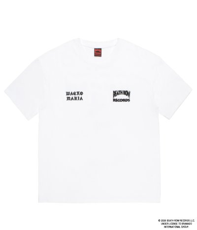 画像2: WACKO MARIA (DEATH ROW RECORDS / WASHED HEAVY WEIGHT CREW NECK T-SHIRT) WHITE
