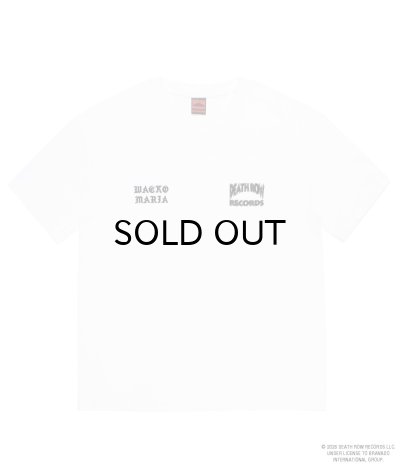 画像2: WACKO MARIA (DEATH ROW RECORDS / WASHED HEAVY WEIGHT CREW NECK T-SHIRT) WHITE