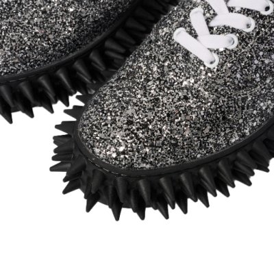 画像3: doublet (GLITTER SPIKE SNEAKER) SILVER