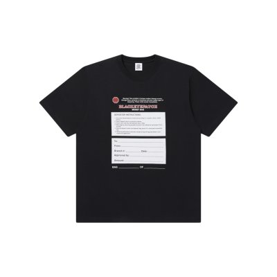 画像1: BLACK EYE PATCH (MONEY BAG LABEL TEE) BLACK