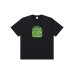 画像1: BLACK EYE PATCH (GLOW IN THE DARK SPRAYED OG LABEL TEE) BLACK (1)