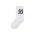 BLACK EYE PATCH (OG LABEL SOCKS) WHITE