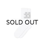 BLACK EYE PATCH (OG LABEL SOCKS) WHITE