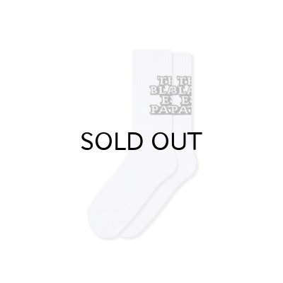 画像1: BLACK EYE PATCH (OG LABEL SOCKS) WHITE