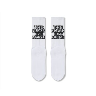 画像3: BLACK EYE PATCH (OG LABEL SOCKS) WHITE