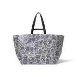 BLACK EYE PATCH (OG LABEL PATTERNED WOVEN PLASTIC TOTE) MULTI