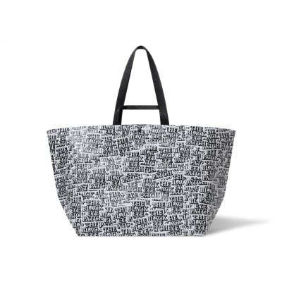 画像1: BLACK EYE PATCH (OG LABEL PATTERNED WOVEN PLASTIC TOTE) MULTI