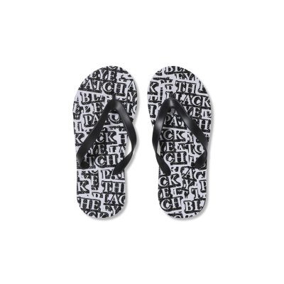 画像1: BLACK EYE PATCH (OG LABEL PATTERNED BEACH SANDALS) MULTI